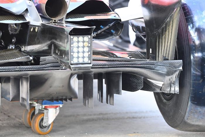 Detalle del difusor del Alfa Romeo Racing C39