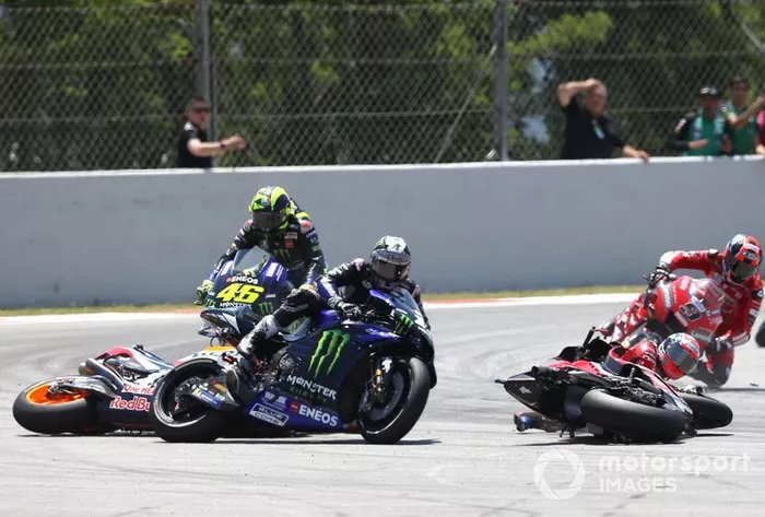 Acidente envolvendo Lorenzo, Dovizioso, Viñales e Rossi