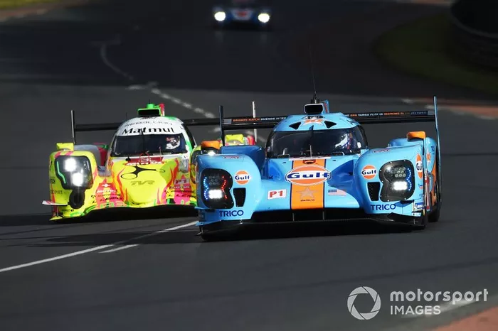 #10 Dragonspeed BR Engineering BR1: Henrik Hedman, Ben Hanley, Renger Van der Zande, James Allen, #3 Rebellion Racing Rebellion R-13: Nathanael Berthon, Gustavo Menezes, Thomas Laurent