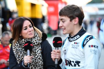 Natalie Pinkham, Sky TV, in gesprek met George Russell, Williams Racing
