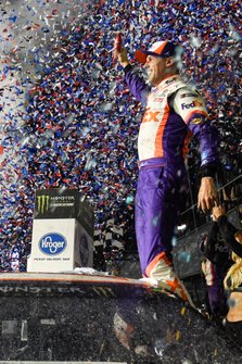 Denny Hamlin, Joe Gibbs Racing, Toyota Camry FedEx Express, wins