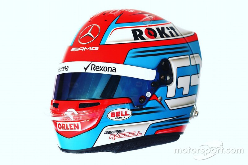 Il casco di George Russell, Williams
