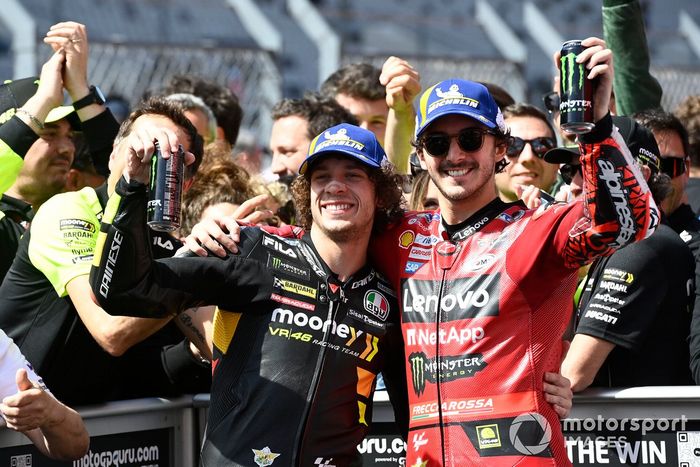 Ganador Francesco Bagnaia, Ducati Team, Marco Bezzecchi, VR46 Racing Team