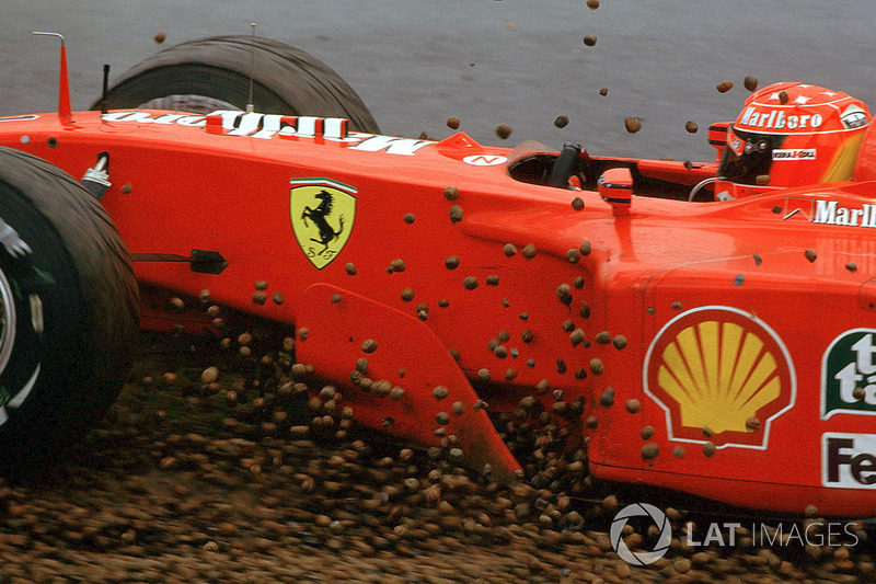 Michael Schumacher, Ferrari F1 2001 pierde el control