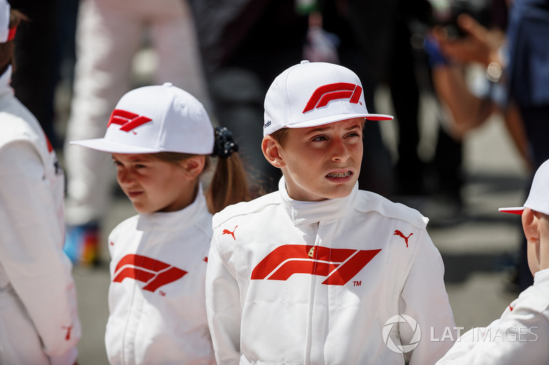 Grid Kid mascots on the grid