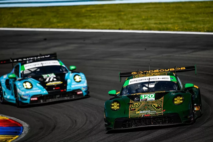 #120 Wright Motorsports Porsche 911: Adam Adelson, Callum Ilott, Tom Sargent