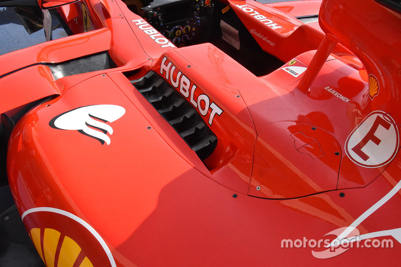 Ferrari SF70H, sfoghi ai lati dell'abitacolo