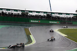Nico Hulkenberg, Sahara Force India F1 VJM09 leads team mate Sergio Perez, Sahara Force India F1 VJM09