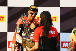 Podium : le troisième, Marco Melandri, Ducati Team