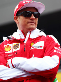 Kimi Raikkonen, Ferrari nella sfilata dei piloti