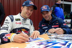 Mattias Ekström, EKS RX, et Sébastien Loeb, Team Peugeot Hansen
