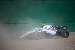 Sergey Sirotkin, Williams FW41, dans le gravier