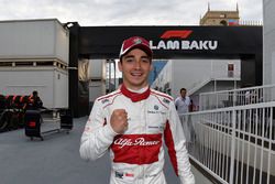 Charles Leclerc, Sauber celebra