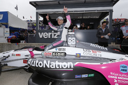 Marco Andretti, Herta - Andretti Autosport Honda celebrates winning the Verizon P1 Pole Award