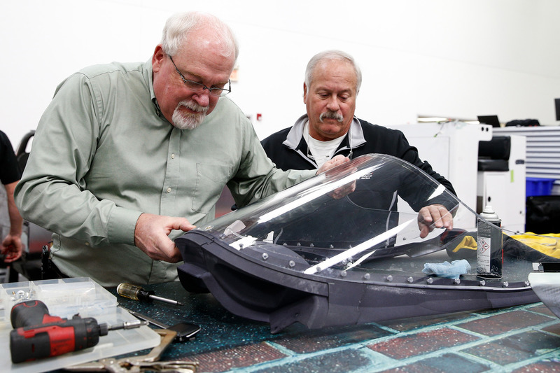 Jeff Horton, INDYCAR Director of Engineering/Safety, and Dr. Terry Trammell, INDYCAR safety consulta