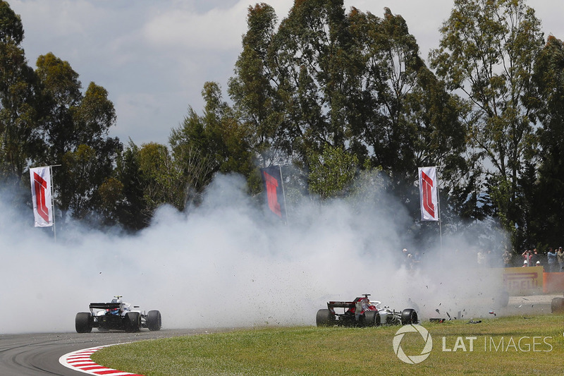 A nagy baleset és a végeredmény - F1 2018