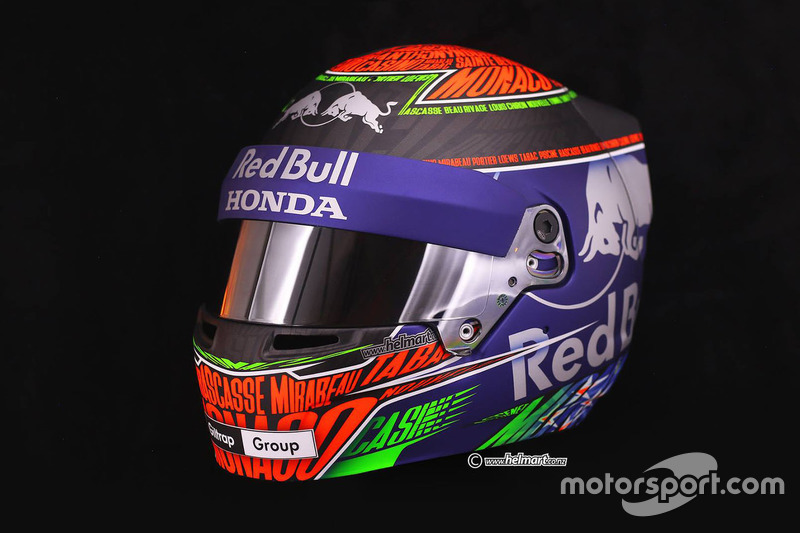 Brendon Hartley'nin Monako GP'sinde kullanacağı kask, Toro Rosso