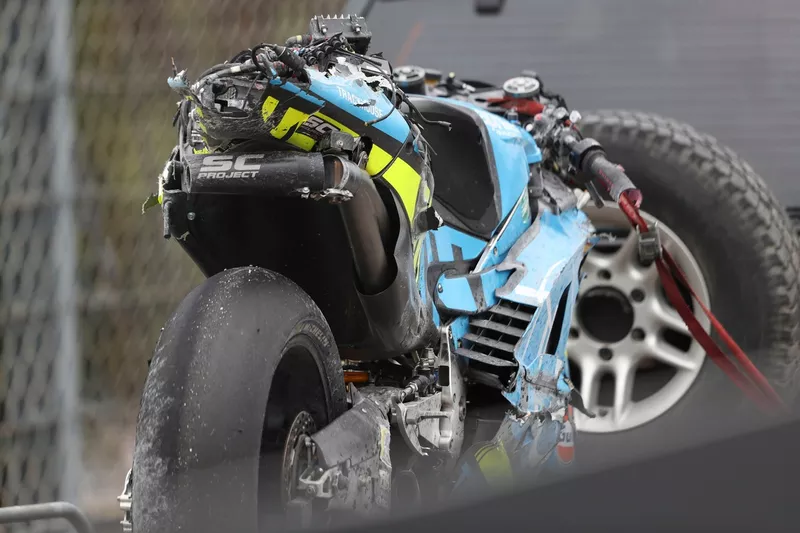 Vélo accidenté de Raul Fernandez, Trackhouse Racing