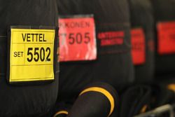 Los neumáticos Pirelli de Sebastian Vettel, Ferrari