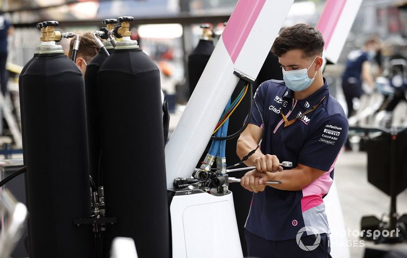 Un miembro de Racing Point