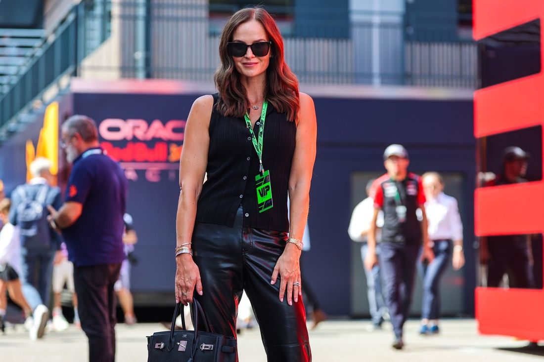 Minttu Räikkönen, wife of Kimi Räikkönen, poses in the paddock during the F1 Grand Prix of Italy.