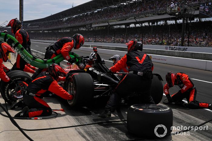 Will Power, Team Penske Chevrolet, parada en boxes