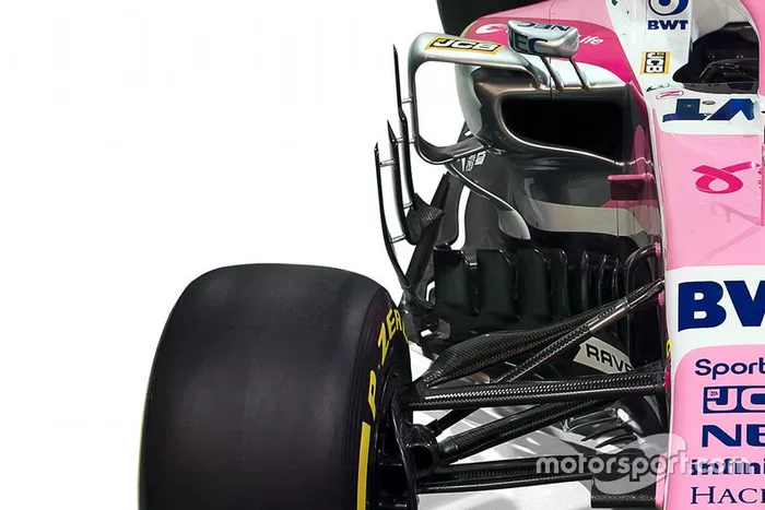 Détail de la livrée Racing Point 