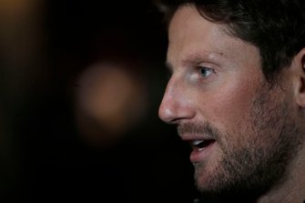 Romain Grosjean, Haas F1 Team in gesprek met de media