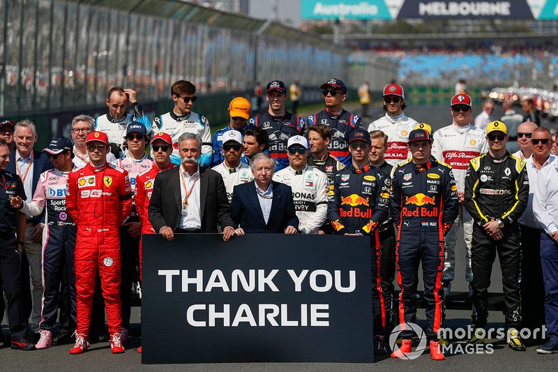 Les pilotes et les membres de la FIA se réunissent pour rendre hommage à Charlie Whiting