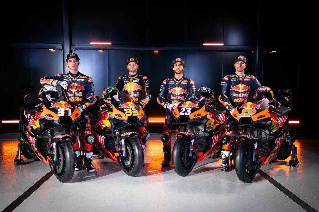 Pedro Acosta, Brad Binder, Red Bull KTM Factory Racing, Enea Bastianini, Maverick Viñales, Red Bull KTM Tech3