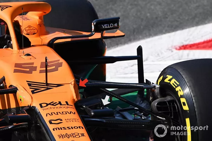 McLaren MCL35 camera detail