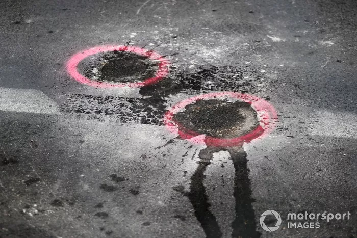 Reparación de arquetas en el circuito