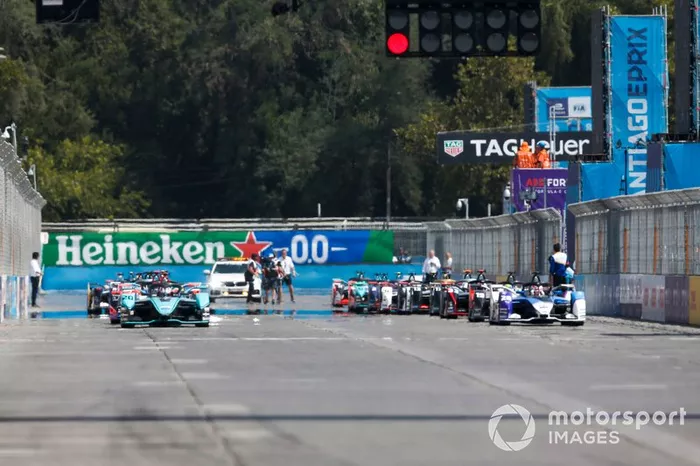 Mitch Evans, Jaguar Racing, Jaguar I-Type 4 Maximilian Günther, BMW I Andretti Motorsports, BMW iFE.20 