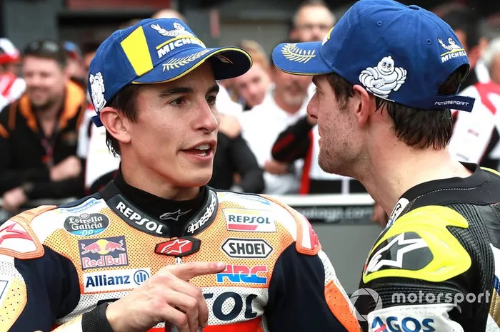 Ganador de la carrera Marc Marquez, Repsol Honda Team, 2º Cal Crutchlow, Team LCR Honda