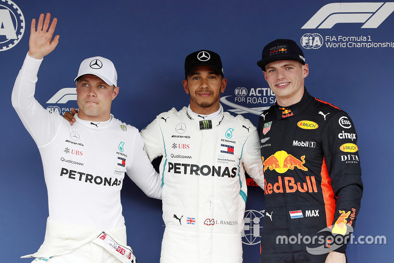 Льюіс Хемілтон, Mercedes AMG F1, Валттері Боттас, Mercedes AMG F1, Макс Ферстаппен, Red Bull Racing