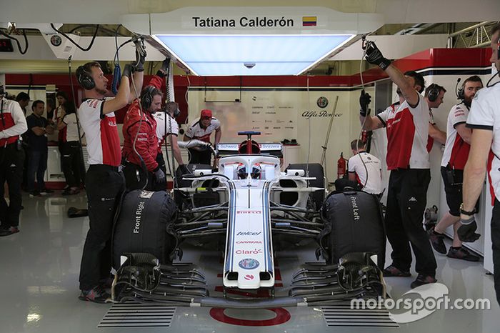 Tatiana Calderón, Sauber C37 piloto de prueba