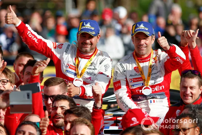 Ganadores Sébastien Loeb, Daniel Elena, Citroën World Rally Team Citroën C3 WRC