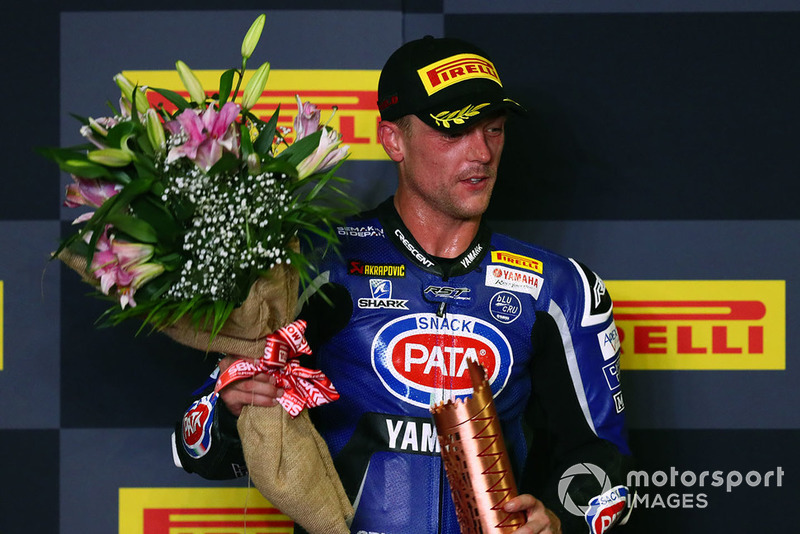 Podium: third place Alex Lowes, Pata Yamaha