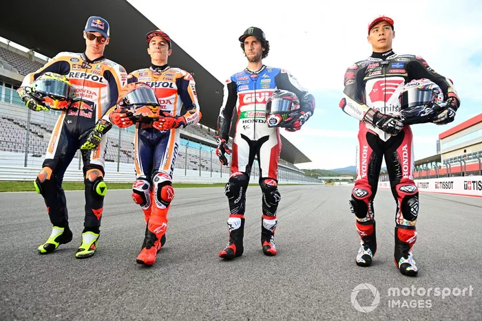 Joan Mir, Repsol Honda Team, Marc Márquez, Repsol Honda Team, Alex Rins, Team LCR Honda, Takaaki Nakagami, Team LCR Honda