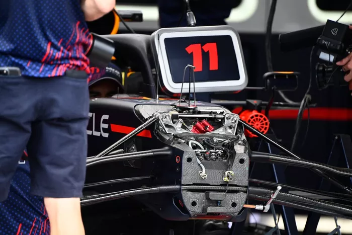 Detalle frontal del Red Bull Racing RB16B