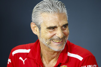 Maurizio Arrivabene, Team Principal, Ferrari, in the Friday press conference