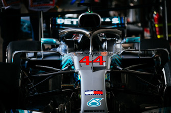 Dettaglio della Mercedes AMG F1 W09 di Lewis Hamilton