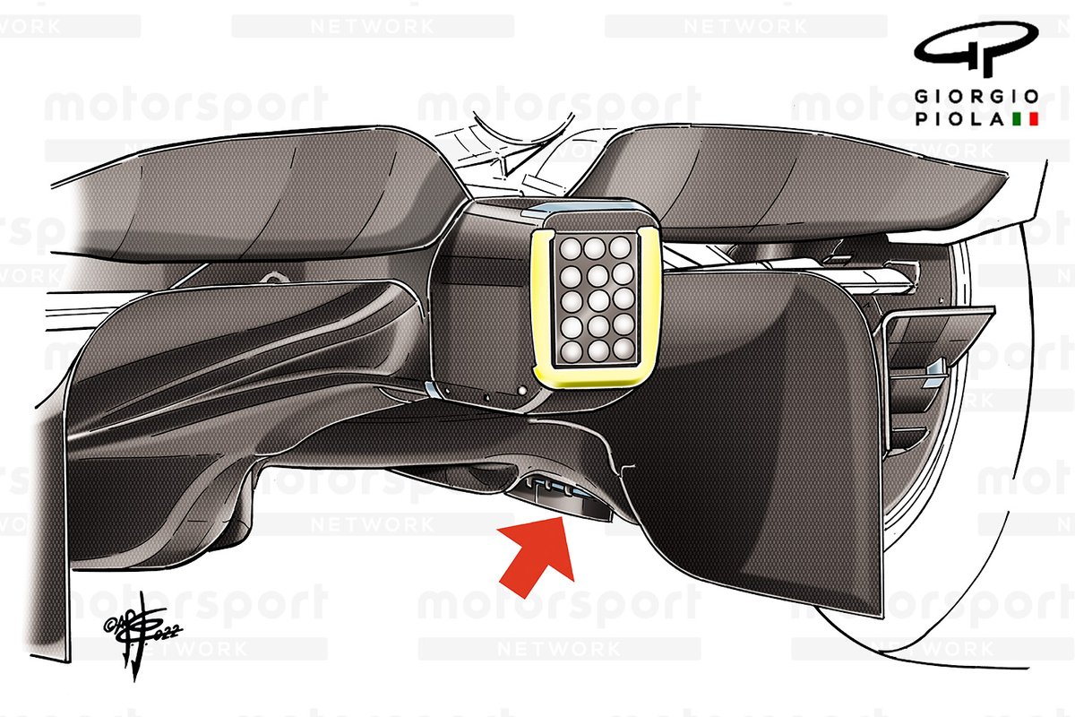 Detalle del difusor del Red Bull Racing RB18