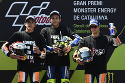 Marc Marquez, Repsol Honda Team; Valentino Rossi, Yamaha Factory Racing, Dani Pedrosa, Repsol Honda