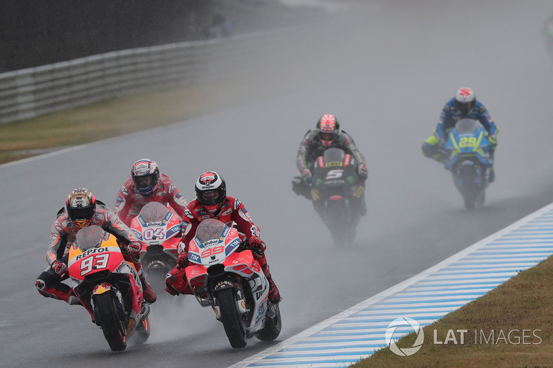 Марк Маркес, Repsol Honda Team, Хорхе Лоренсо, Ducati Team, Андреа Довіціозо, Ducati Team