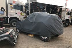 El auto chocado, #302 X-Raid Team Mini: Nani Roma, Alex Haro