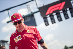 Kimi Raikkonen, Ferrari on the drivers parade