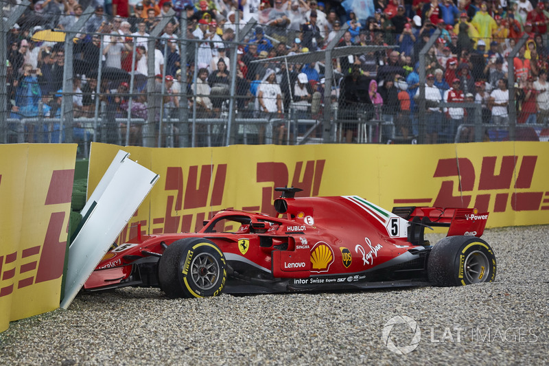Abandon : Sebastian Vettel (Ferrari)