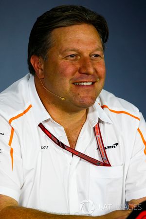 Zak Brown, Executive Director, McLaren Technology Group, in the team principals Press Conference