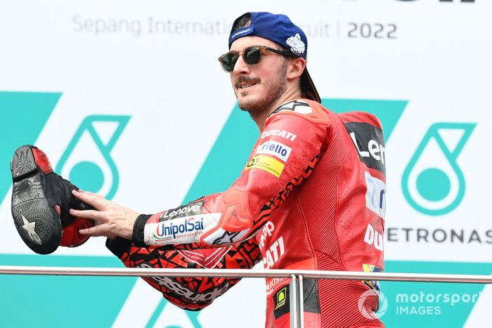 Podio: ganador Francesco Bagnaia, Ducati Team